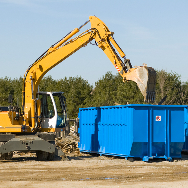 are there any restrictions on where a residential dumpster can be placed in Whitetail MT